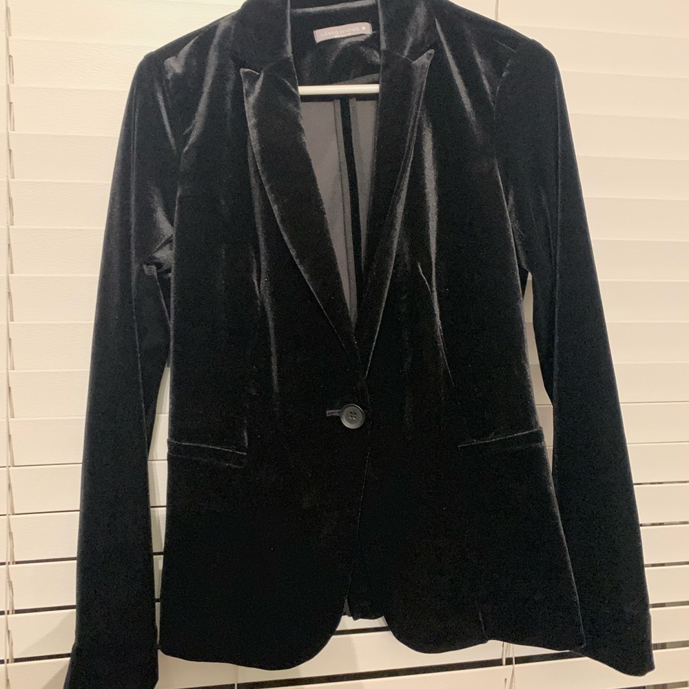 Olivia Moon Black Velvet blazer